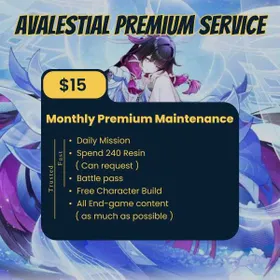 Genshin Impact │ Premium Elite Monthly Maintenance │ 30-Day Daily Account Management