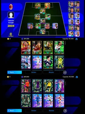 Big Time Cristiano Ronaldo 107🔥Sergio Aguero 103🔥Marco van Basten 103🔥Rio Ferdinand 103🔥Shnji Ono 101🔥Lionel Messi 102🔥Also Some Random 5★ Cards Available