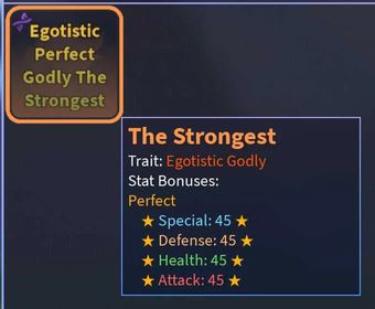 A Universal Time (AUT) | Perfect Egotistic Godly The Strongest (Gojo) | 45/45/45/45