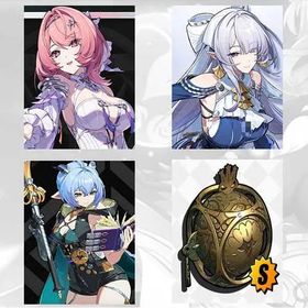 Asia|Female lv 5-12| Remielle Dan + Velina + Lucia + Lucia Weapon  + Random 4-star character|Fast delivery