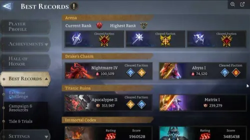 WOR167 – Kraken Endgame Account | A5 Ezareth, Ingrid & Valara, Massive Progress, 14K W-Gold