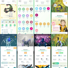 💯 LEVEL 51 🔥 4* Shiny Shundo Rayquaza 🌟 Shiny Necrozma Special Background 🚀 Shiny Kyurem special bg 🐉 Shiny Fused black Kyurem & White Kyurem ✍️ Name Changeable Full Access