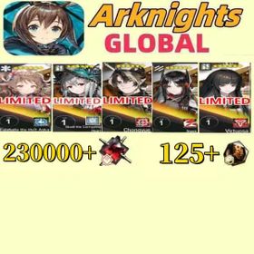 Global EN|230000-240000 synthetic jade+125+ origin stone or Single number 430-450 draws+ Eyjafjalla the Hvít Aska  or  Skadi the Corrupting Heart  or  Chongyue  or  Ines or Virtuosa One of them /Some chapters passed [Android/IOS] Arknights