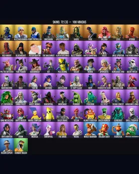 [OG] 72 Skins Peely ⭐️ Fishstick ⭐️ Red Knight ⭐️ Hades ⭐️ Korra ⭐️ Cerberus ⭐️ The Machinist ⭐️ Ravenpool ⭐️ Cuddlepool ⭐️ Slayer Juice WRLD ⭐️ Ocean ⭐️ Recon Expert ⭐️ Kit ⭐️ Blackheart ⭐️ Jules ⭐️ Hybrid ⭐️ Fade ⭐️ Scuba Jonesy ⭐️ Trilo m246381755