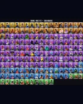 180 Skins Travis Scott ⭐️ Leviathan Axe ⭐️ Chun-Li ⭐️ Lara Croft ⭐️ Deadpool ⭐️ Meowscles ⭐️ Midas ⭐️ Galaxia ⭐️ Fishstick ⭐️ Aura ⭐️ Psycho Bandit ⭐️ Scarlet Commander ⭐️ Echo ⭐️ Blaze ⭐️ Poised Playmaker ⭐️ Skye ⭐️ Kor ⭐️ Torin ⭐️ The Br m246864611