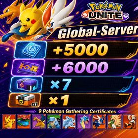 Global|Male|Global|Unite License Points: 5000-5800|Aeos Tickets: 6000–7000 |Unite License Selection Boxes ×7(1 Eevee Selection Box, plus 1 Selection Box each for Attacker / All-Rounder / Speedster / Defender / Supporter/Rising Voltage Event Selection Box ×1)，Trainer Selection Box ×1 or none|female protagonist|only completed the tutorial, Level 2.|IOS/Android/Nintendo Switch|Pokemon UNITE