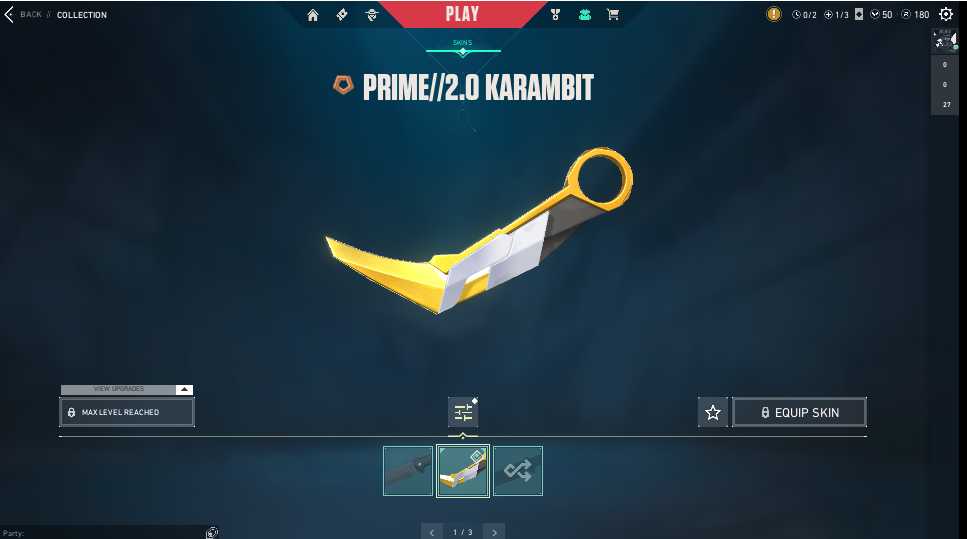 EU / 12 skins / Prime//2.0 Karambit / Prism III Odin / POLYfrog Spectre / Prism III Judge