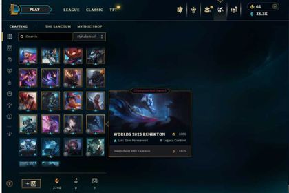 EUW-No Ban 90K BE + 22 Skins✅Level 30 + Untouched Loot✅Unranked & unverified mail-Instant Delivery