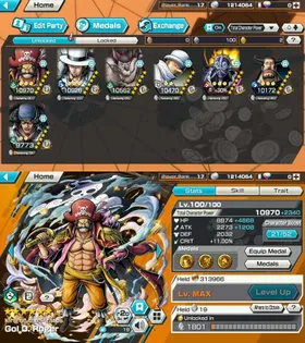 LVL 17 - 3 Ex Meta 2 Max🔥Gold D Roger Max🔥Rob Lucci Max🔥Kuzan🔥Jabra Max🔥Kaku Max🔥King Max🔥Blueno Max🔥Support 127🔥Good Medal⚡️Many Medal Material⚡️ iOS & Android - BR54