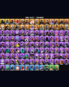 124 Skins Lara Croft ⭐️ Aura ⭐️ Polarity ⭐️ Stray ⭐️ Kor ⭐️ Torin ⭐️ Erisa ⭐️ Cerberus ⭐️ Ruby Shadows ⭐️ Rebirth Raven ⭐️ Purradise Meowscles ⭐️ Surf Witch ⭐️ The Foundation ⭐️ Harley Hitter ⭐️ Doctor Slone ⭐️ Mandalorian ⭐️ Darth Vader m9936504386