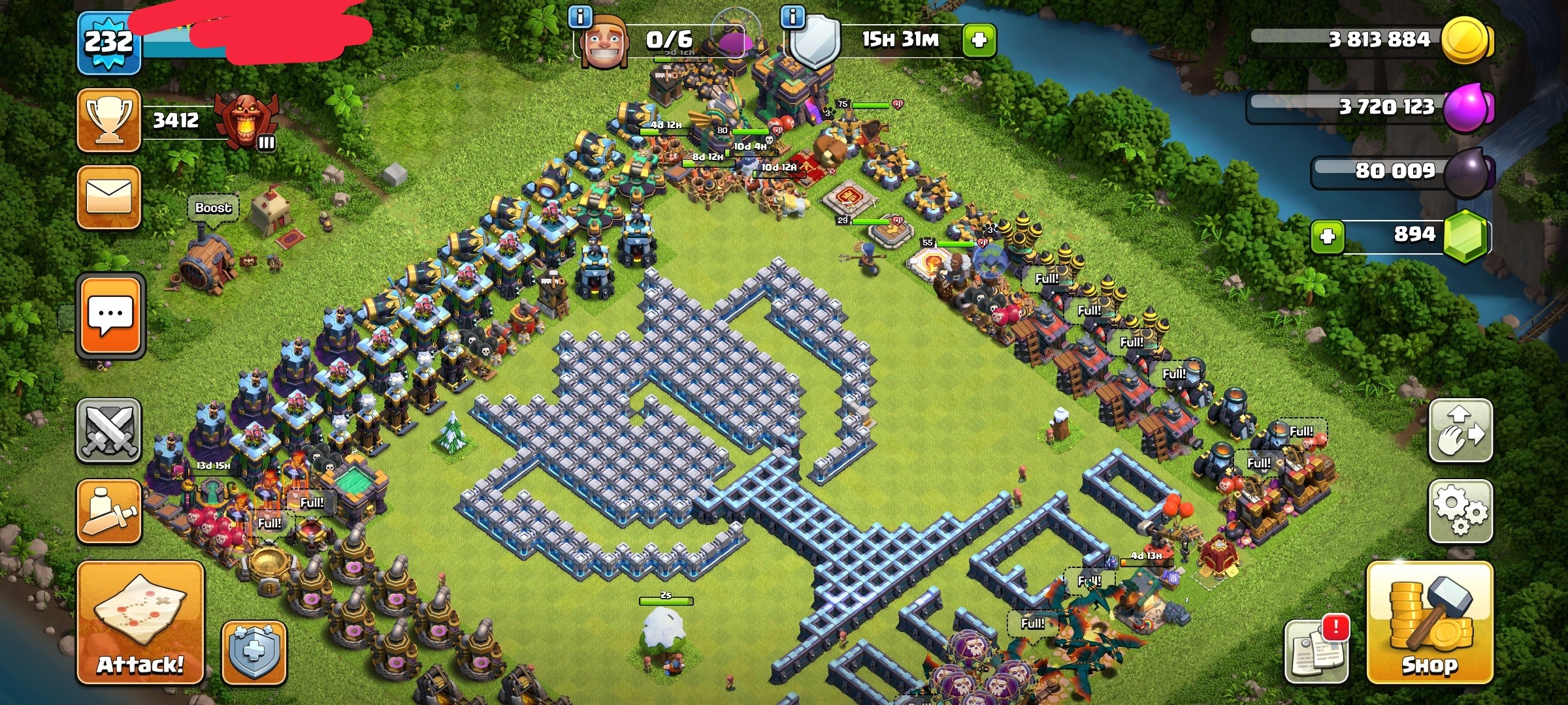 Near Max Th14 75 80 55 29 High Lvl232 Almost Max Hero s Heros