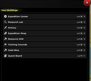 Unlock (Lvl 3) Max Expeditions Center ll Anime Expeditions