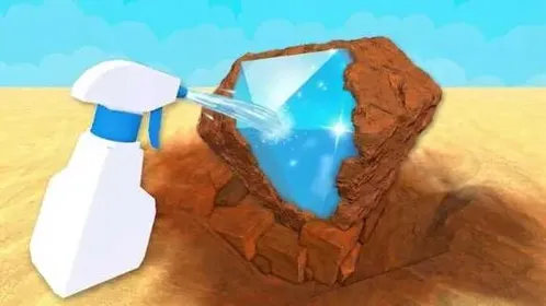 [ DIG & CLEAN ] GET AQUAMARINE SHOVEL, DETECTOR, AND SPRAY