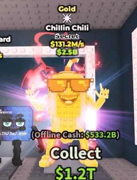 Gold Chillin Chili - Secret $131M/s - Steal a Brainrot Fast Delivery