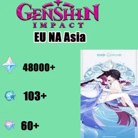 AR55|EU|Columbina |48000+ Primogems|103+Acquaint Fate|#bor See description for details
