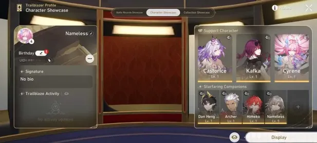 [TL 4 Asia Female] | Castorice + Cyrene + Kafka + Danheng ( Permansor Terrae ) + Archer + Himeko| All unset | 3 Golden Companion | Fast Delivery