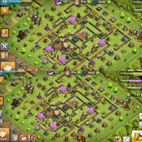 [1200 Gems]➤➤Th11 Low Defence Engineer Account➤➤Heroes:30-29-20-15➤➤Nc Available➤➤Some Magic items