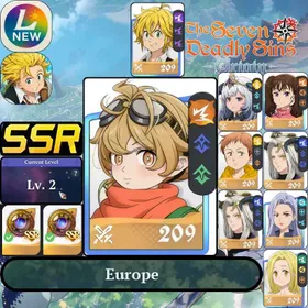 Lv2[NA] America West | Daisy + Random1~5SSRs + Meliodas | Regular SSR Hero Selection Ticket x2 |Starter account