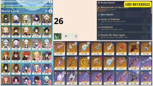 179192[Asia]AR60:Male+ Hu Tao R1 +Ayaka R1+Ayato R1+Ganyu R1+Nefer+Furina+Nahida+Raiden Shogun+Zhong li+Venti+Kazuha