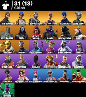 🍄 31 SKINS Aerial Assault One | The Reaper | OG STW + 1250 V-Bucks ⚡PC/PSN/XBOX 📨 Full Email Access