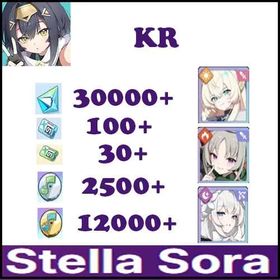 Korean|Snowish Laru+Otoha+Seina|Stellanite Dust:30000+|Cerulean Ticket:100+|Sprout Ticket:30|Silver Disc:2500+|Gold Disc:12000+|Rainbow Disc Pack:1|Rainbow Disc Pack:1|begineer banner not used|Fast delivery DCL39