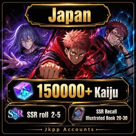 Japan | Single Draw Scroll X450, 150000+ Kaiju, SSR roll 2-5, SSR Recall Illustrated Book 20-30, The inspiration of death Mahito, A Life Entrusted to Me Yuji Itadori, Genuine Jujutsu Ryomen Sukuna