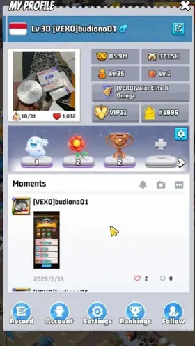 S 1899|Power 85M|HQ Lvl 30|VIP 11|Drone Lvl 125|SQ1: 19,48M SQ2: 15M SQ3: 13,18M|Take Email|Deadlink Google|Check SS|(LW760)