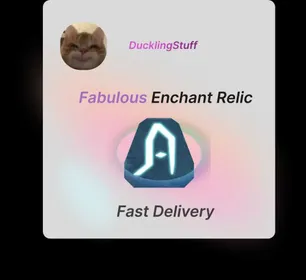 Fisch Relic | Fabulous Enchant Relic for The Chapel Gate | Free Sovereign Relic