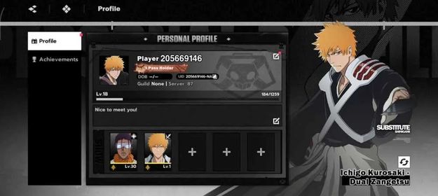 BSR338 – NA Starter Account | Dual Z Ichigo + SSR Kaname, Lv. 18