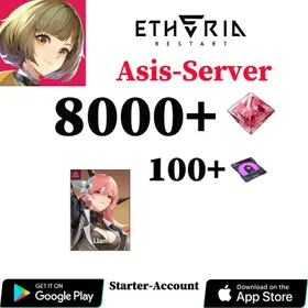 [Asia Server]💎8000+Hydra Crystal+Lian+Anima prototype×100+Account Story 3-1/Etheria: Restart