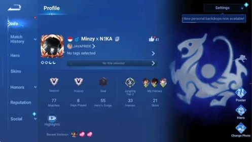 Global | 33H-21Skin | Limited: Xuance,Daji | Event Exc: Garo | Epic: Arthur,Lady Zhen,Mai | Limbo: Donghuang |Check SS HOK1055B