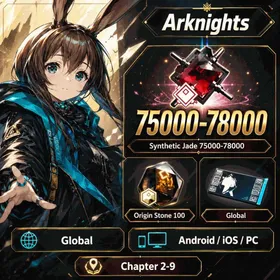 Global | origin stone 100, tickets, synthetic jade 75000-78000, Random six-star character | Fast Delivery