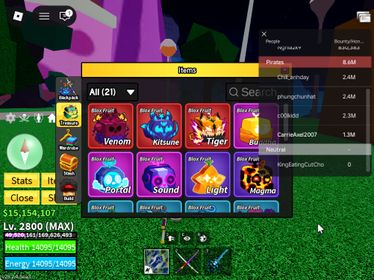 ID 521:Level 2800+God+CDK+SG Kitsune Tiger Venom Inven|Unverified Account|Auto Delivery|Blox Fruits