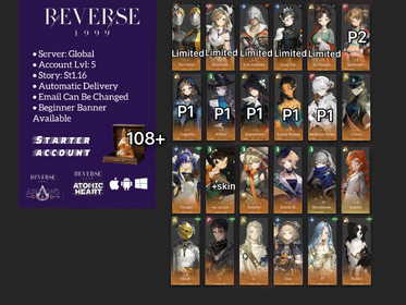 Global | Lv.5 | 125 Unilog+The Twins+Ezio Auditore+Rhiannon+Liang Yue+Jiu Niangzi+…| Novice Banner available | #g1