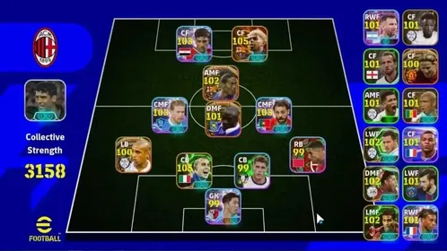 Android|Big Time Lamine Yamal'25,Ronaldinho,Roberto Carlos,Makelele,Diego Forlan|9 Epic Fabio Cannavaro|9ShowTime|PES2026|EF2601