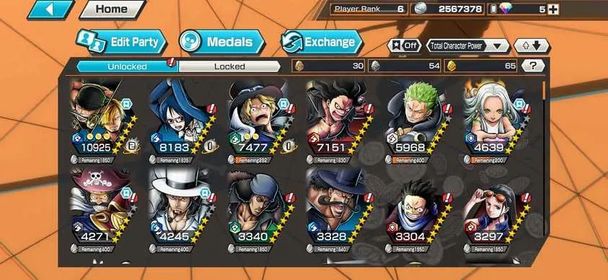 [4753][IOS+ANDROID] 5 EX META / Zoro Sanji + Sabo + Lucci + Roger + S-Snake , Solo Fresh