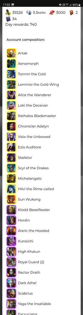 [Premium Starter] Tormin+Hilvi + 13 Legendary (Ezio+Sun Wukong+Rathalos+Michelangelo+Scyl+Visix+Loki+Skeletor+Alice+Leminisi+Artak+Xenomorph+Adelyn )