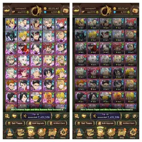 GLOBAL 4.200💎 | 7.4M CC | 9 LR + 11 BASIC UR | Nemesis Meliodas | All Collab Gachiakuta | Collab Fire Force | Collab Re:Zero | Collab Konosuba