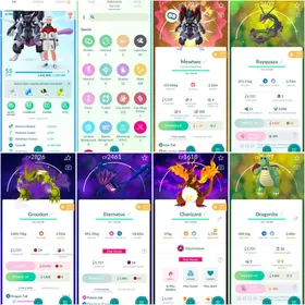RAREST⚡LEVEL 55⚡LUCKY ARMOUR MEWTWO⚡SHINY RAYQUAZA⚡ETARNATUS⚡GMAX CHARIZARD⚡109 SHINY⚡64 LEGENDARY⚡NAME CHANGE AVAILABLE ⚡ INSTANT DELIVERY 🚚