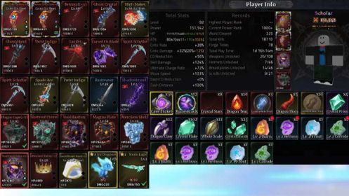 IRON SOUL⚔️  BEST ACCOUNT 151K DAMAGE includes Ancient Divine Bows (levels 92 and 60) and many other excellent weapons. Safe, clean account with instant delivery[ikbl036].