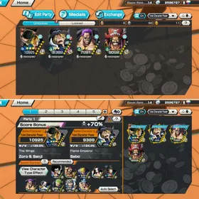 R84✨4EX 1MAX✨ZOROSANJI MAX✨SABO✨ZEPHYR✨ROGER✨SUPPORT 128%✨GOOD MEDALS✨MANY CHARACTER✨ANDROID/IOS