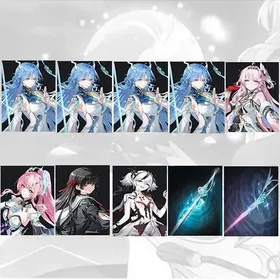 Asia lv 8| Qingxiao + Qingxiao + Qingxiao + Qingxiao + Denia + Aemeath + Chisa + Camellya + Qingxiao Weapon + Aemeath Weapon | Random 4 stars |The novice pool is not used