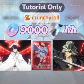 Starter LV 3 · NA Crunchyroll · Bambietta + Sign Weapon Stamp + Kisuke Urahara + 9k Jade + 44 Standard Tickets · Gacha Reroll Account · Tutorial Only