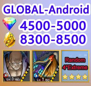 Android-Nusjuro+St. Marcus Mars+4*Random Extreme+4500-5000*Diamonds+8300-8800*Crystal Fragments+50-70*Random 6 star