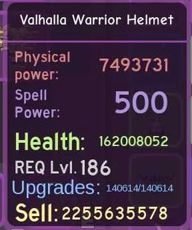 Dungeon Quest Reborn || CHEAP || Valhalla Warrior + Valhalla Helmet + Mjolnir