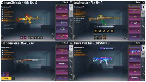 🔥 M416 Crimson Skyblade Lv6 × AKM Codebreaker Lv4 Combo | 💥 Many Kill Messages | 🔫 25 Gun Labs | 💎 76 Mythics | 🎖️ Collection Lv55 | ⚡ Instant