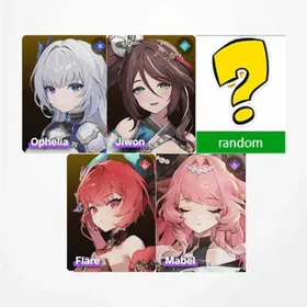 KR|Mabel+Flare+Jiwon+Ophelia+Random 5-star character|Only completed the tutorialg