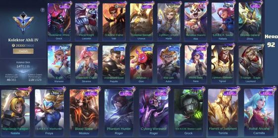Skin 147 | Heroes 92 | Collector Natalia | Epic Roger | 17 Deluxe Skins | Epic 5 #Ml397