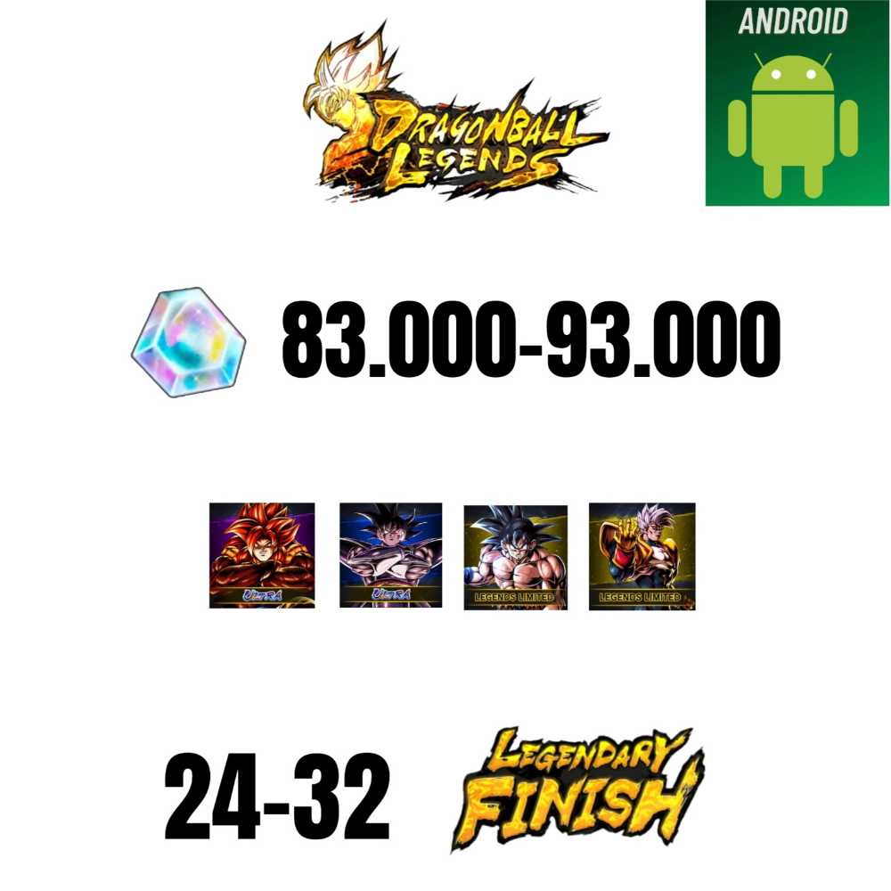 DRAGON BALL LÉGENDE 55000 CRISTAUX ANDROID /Ios EUR 11,99 - FR