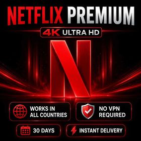 Netflix 4K UHD Premium - 1 Month-Not Need VPN